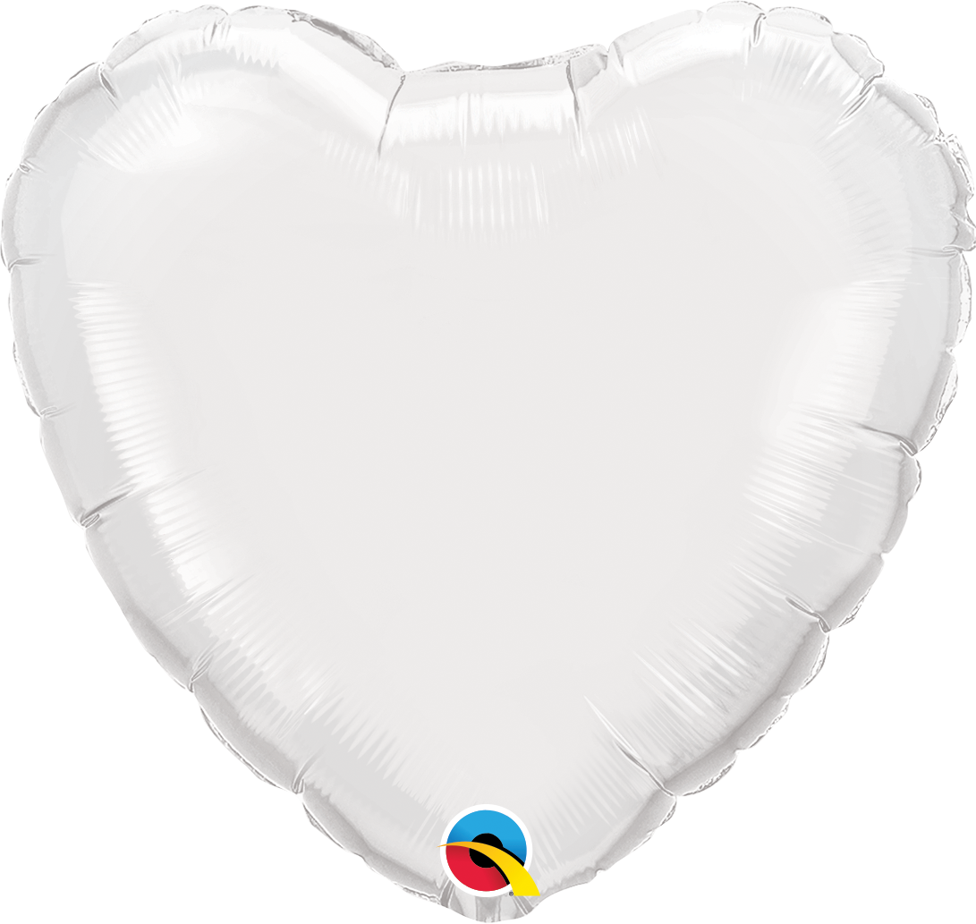 9" Heart Foil Airfill Balloon | Buy 5 Or More, Save 20%