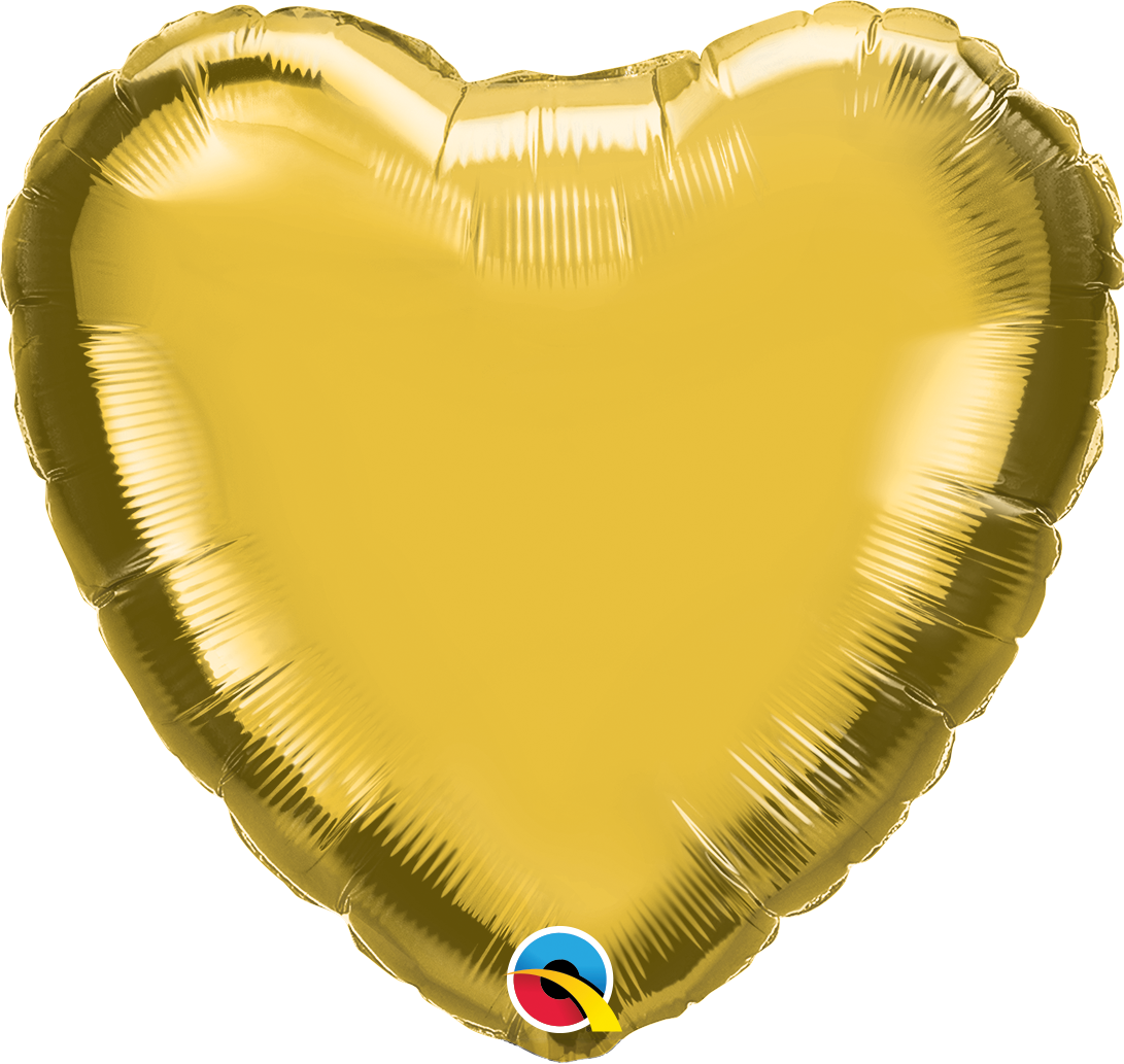 9" Heart Foil Airfill Balloon | Buy 5 Or More, Save 20%