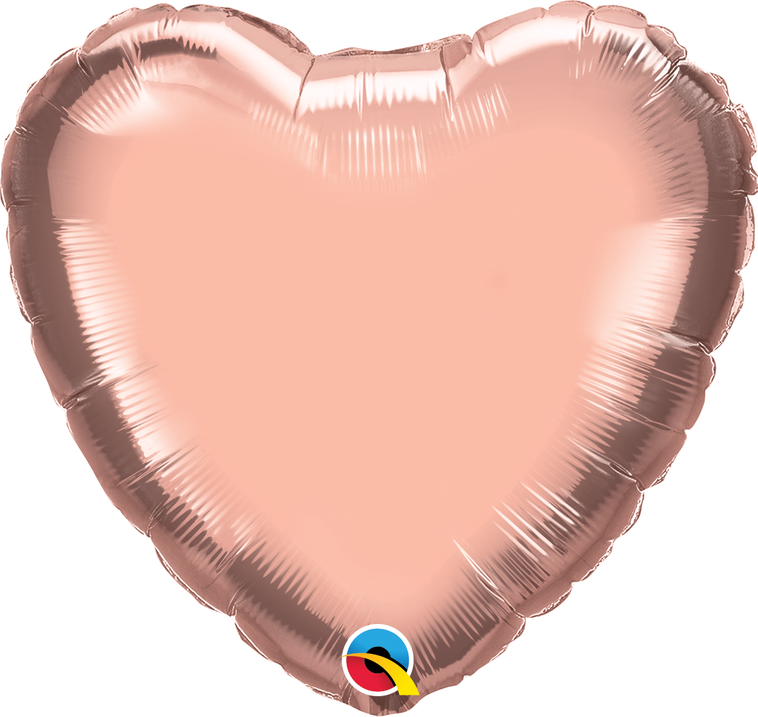 9" Heart Foil Airfill Balloon | Buy 5 Or More, Save 20%