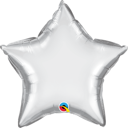9" Qualatex Star Airfill Foil Balloon | Buy 5 Or More Save 20%
