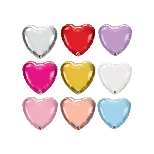 9" Qualatex Heart Foil Airfill Balloon | Buy 5 Or More, Save 20%