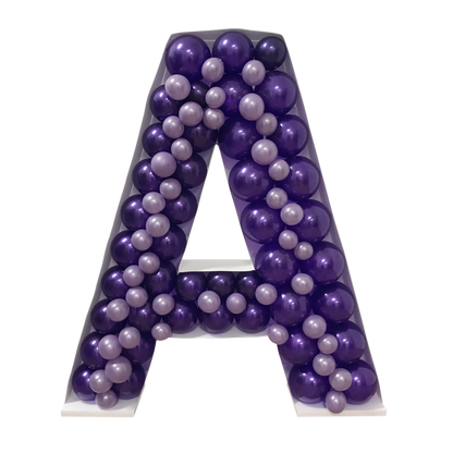 39" DIY Mosaic Letter Frame | Balloons Not Included
