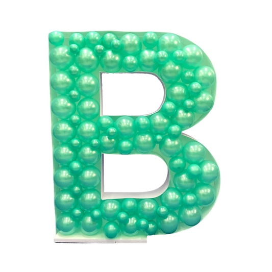 39" DIY Mosaic Letter Frame | Balloons Not Included
