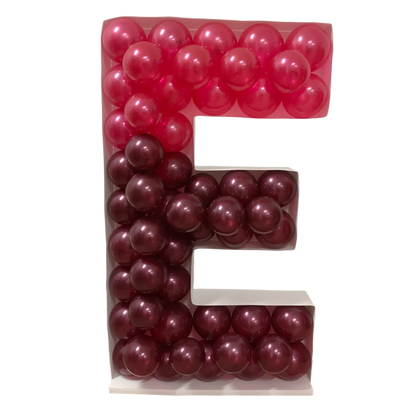 39" DIY Mosaic Letter Frame | Balloons Not Included