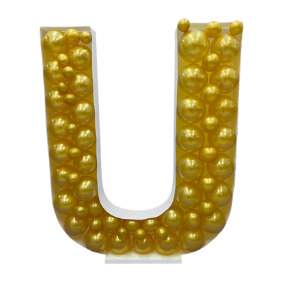 39" DIY Mosaic Letter Frame | Balloons Not Included