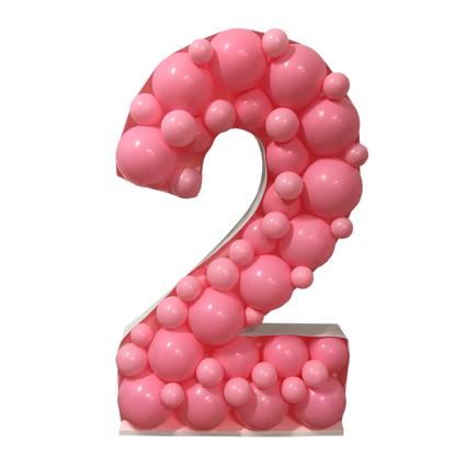 47" DIY Mosaic Number Balloon Frame (Balloons Not Included)