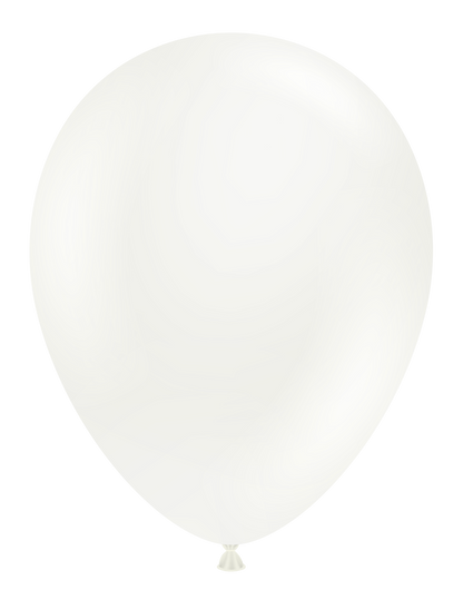 5" TUFTEX White Latex Balloons | 50 Count