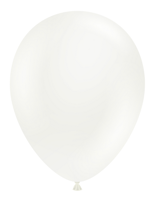 5" TUFTEX White Latex Balloons | 50 Count